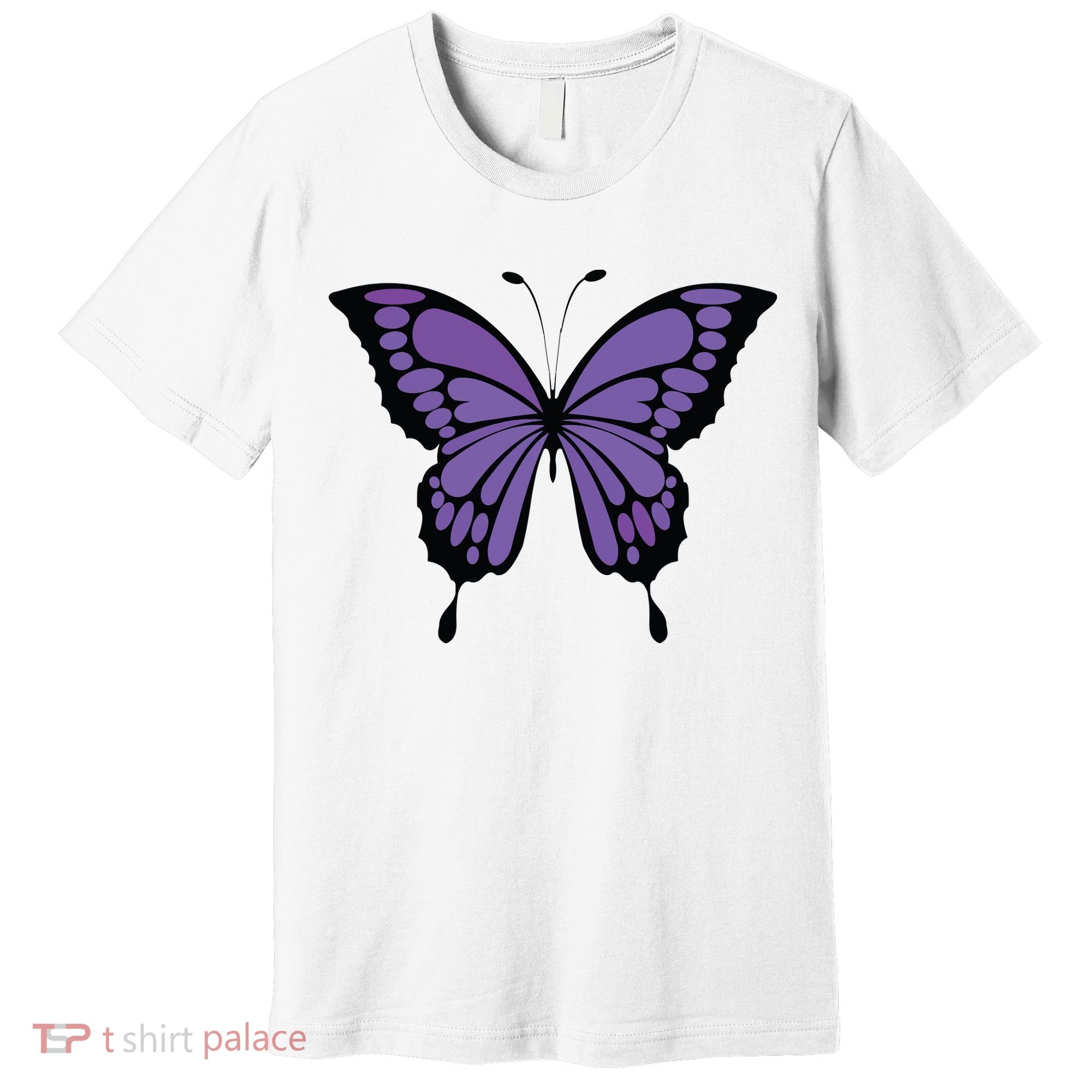 Vibrant Purple Butterfly Premium T-Shirt
