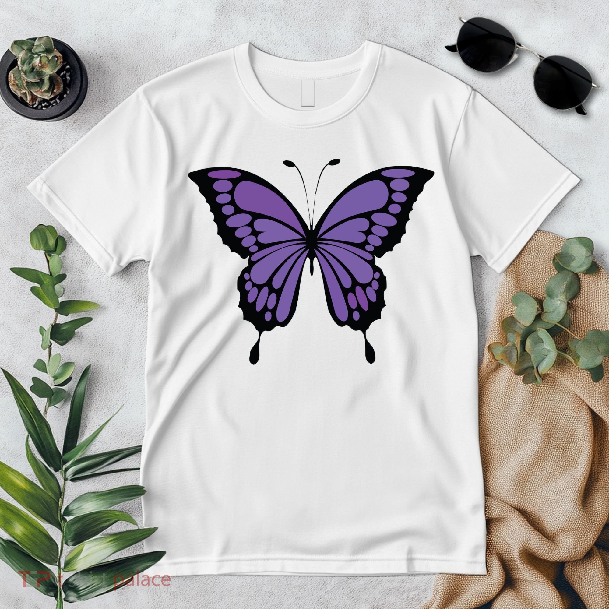 Vibrant Purple Butterfly Premium T-Shirt