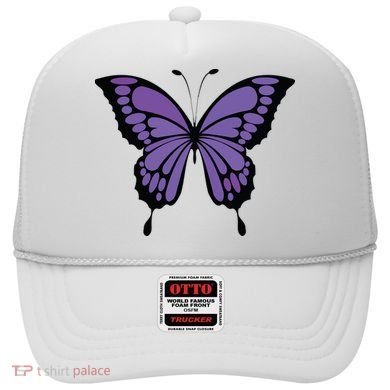 Vibrant Purple Butterfly Hat