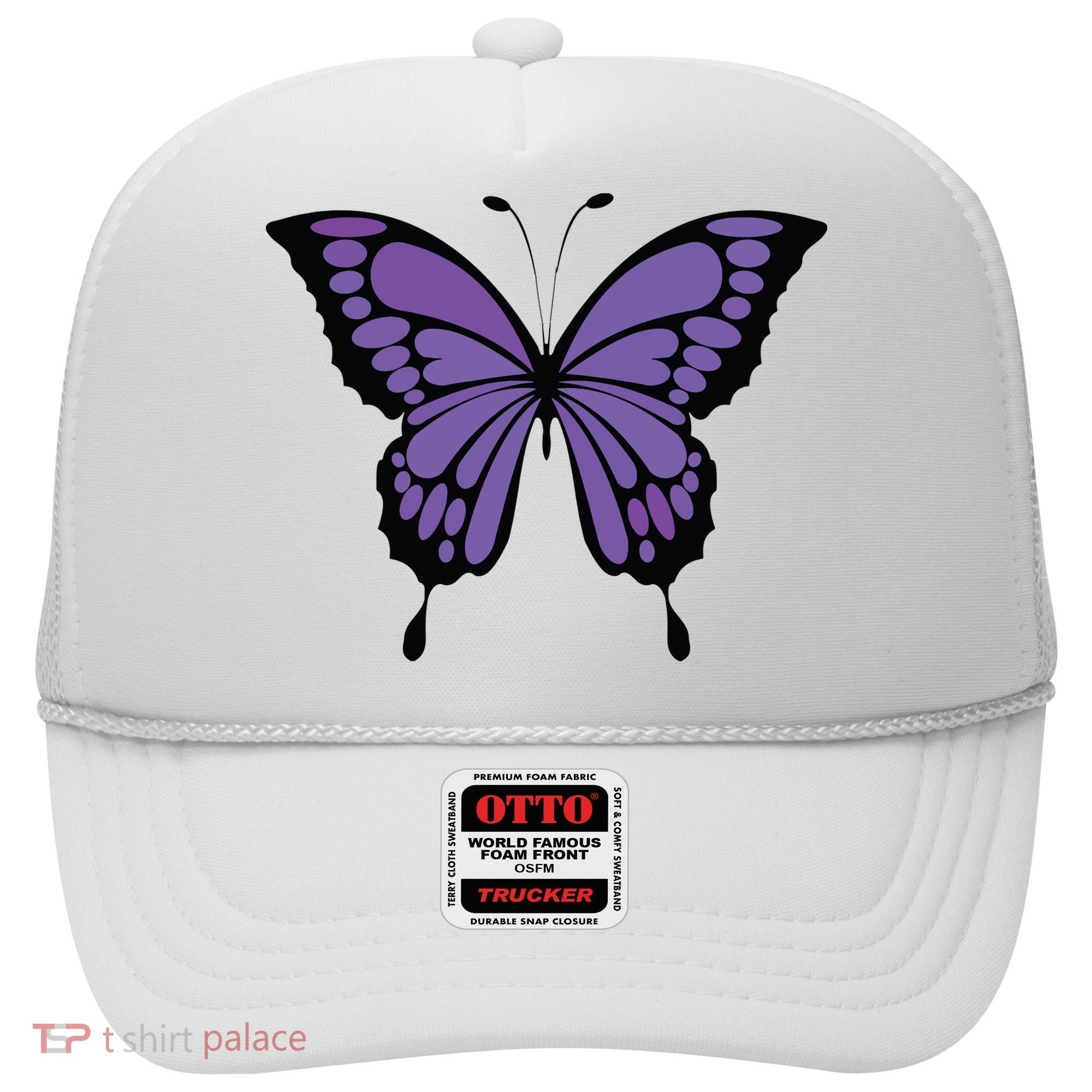 Vibrant Purple Butterfly Hat