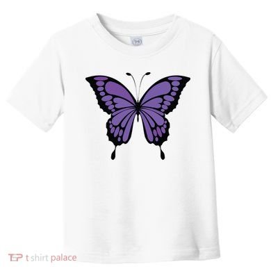 Vibrant Purple Butterfly Toddler T-Shirt