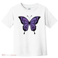 Vibrant Purple Butterfly Toddler T-Shirt thumb 0