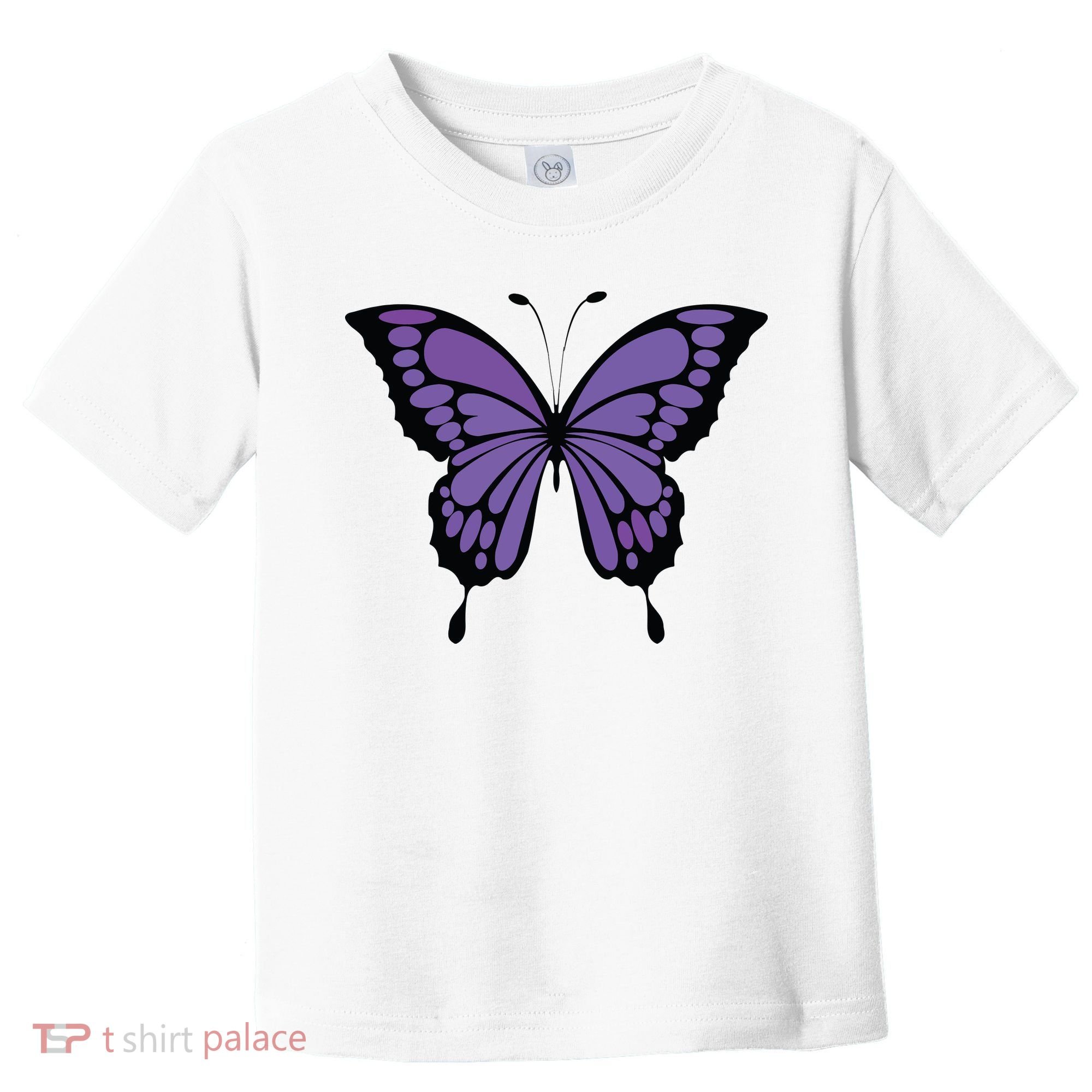 Vibrant Purple Butterfly Toddler T-Shirt