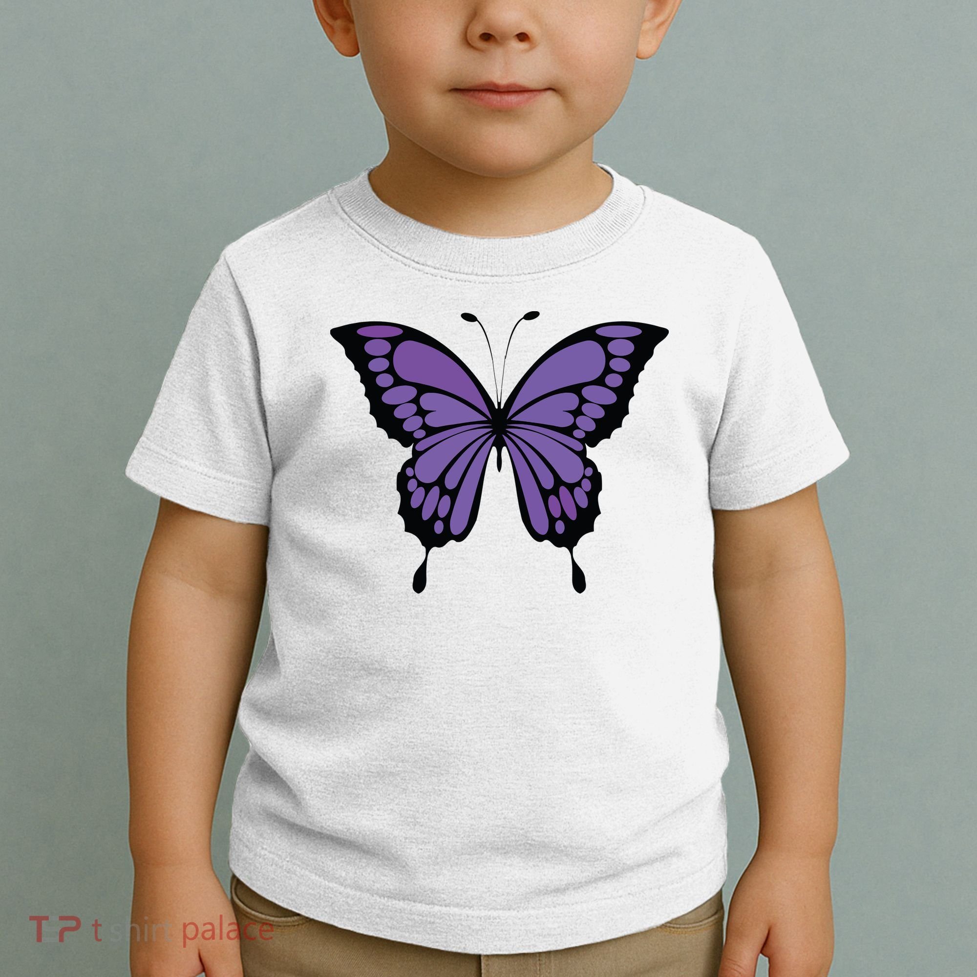 Vibrant Purple Butterfly Toddler T-Shirt