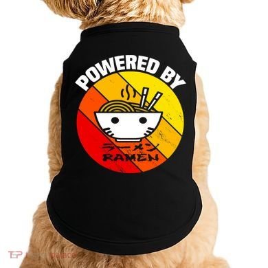Vintage Powered By Ramen Gift Ramen Noodle Soup Gift Doggie Tank