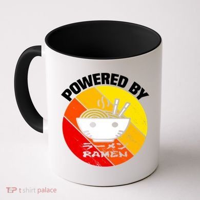 Vintage Powered By Ramen Gift Ramen Noodle Soup Gift Coffee Mug