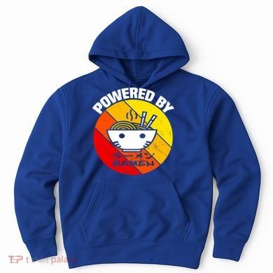 Vintage Powered By Ramen Gift Ramen Noodle Soup Gift Hoodie