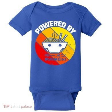 Vintage Powered By Ramen Gift Ramen Noodle Soup Gift Baby Bodysuit