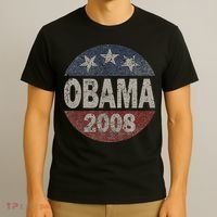 Vintage President Barack Obama 2008 Campaign T-Shirt thumb 3