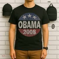 Vintage President Barack Obama 2008 Campaign T-Shirt thumb 6