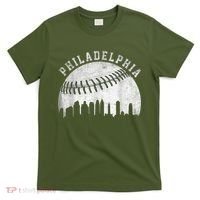 Vintage Philadelphia Baseball Skyline Retro Philly Cityscap T-Shirt thumb 0