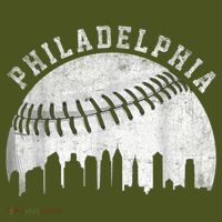Vintage Philadelphia Baseball Skyline Retro Philly Cityscap T-Shirt thumb 7