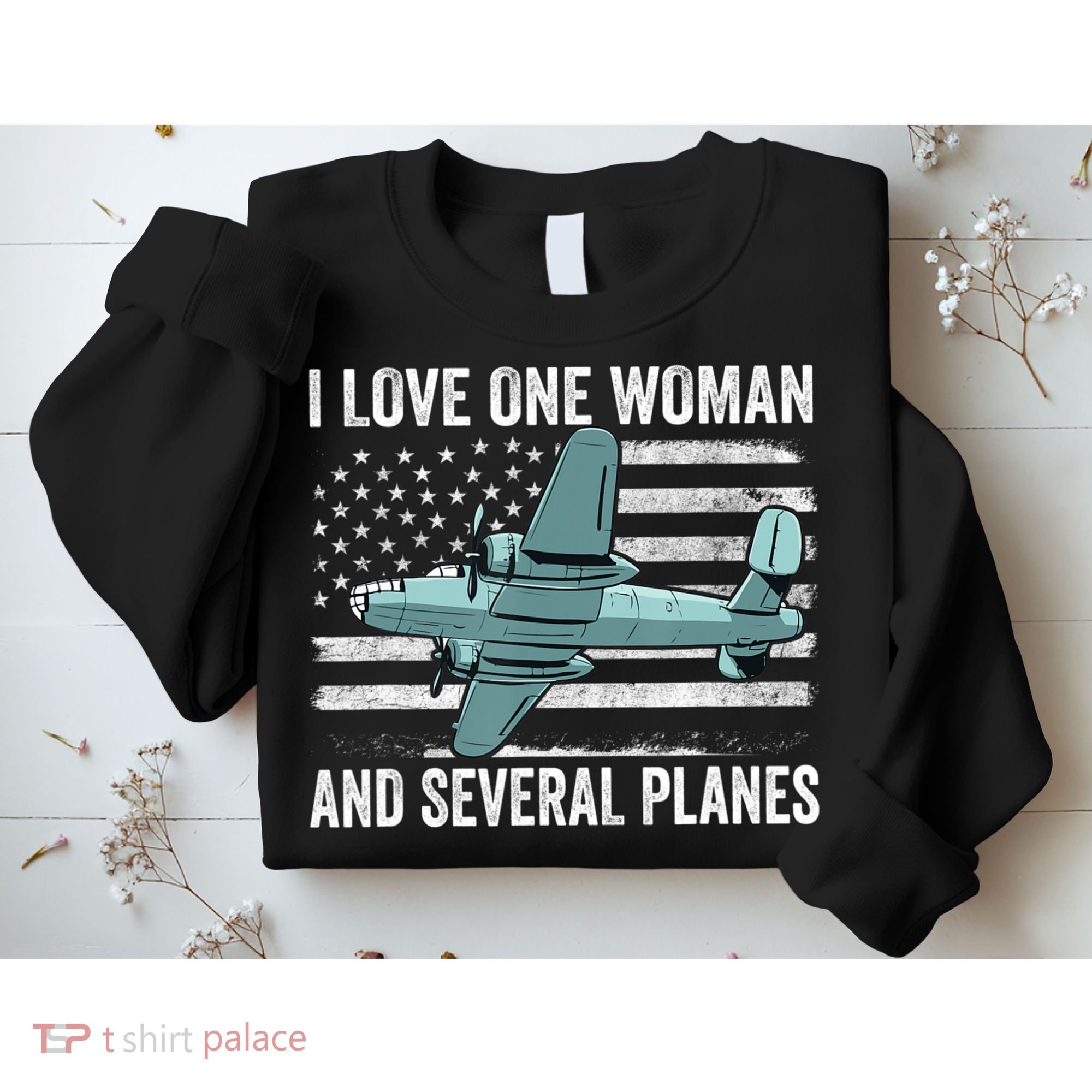 Veteran Pilot B17 Heavy Bomber WW2 Plane Aircraft USA Flag Sweatshirt