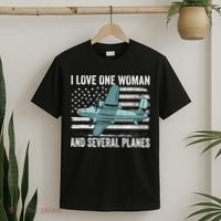 Veteran Pilot B17 Heavy Bomber WW2 Plane Aircraft USA Flag T-Shirt thumb 2