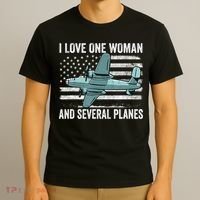 Veteran Pilot B17 Heavy Bomber WW2 Plane Aircraft USA Flag T-Shirt thumb 3
