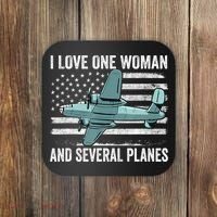 Veteran Pilot B17 Heavy Bomber WW2 Plane Aircraft USA Flag Coaster thumb 0