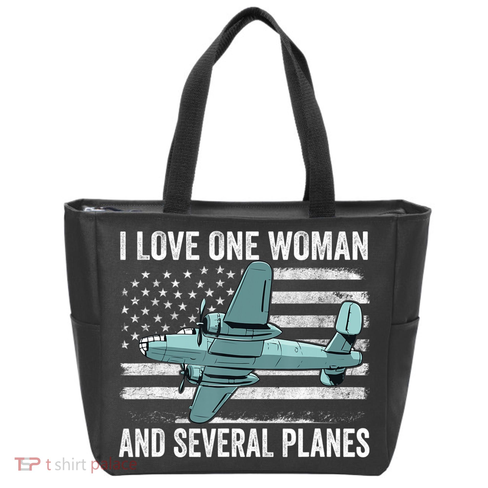Veteran Pilot B17 Heavy Bomber WW2 Plane Aircraft USA Flag Tote Bag