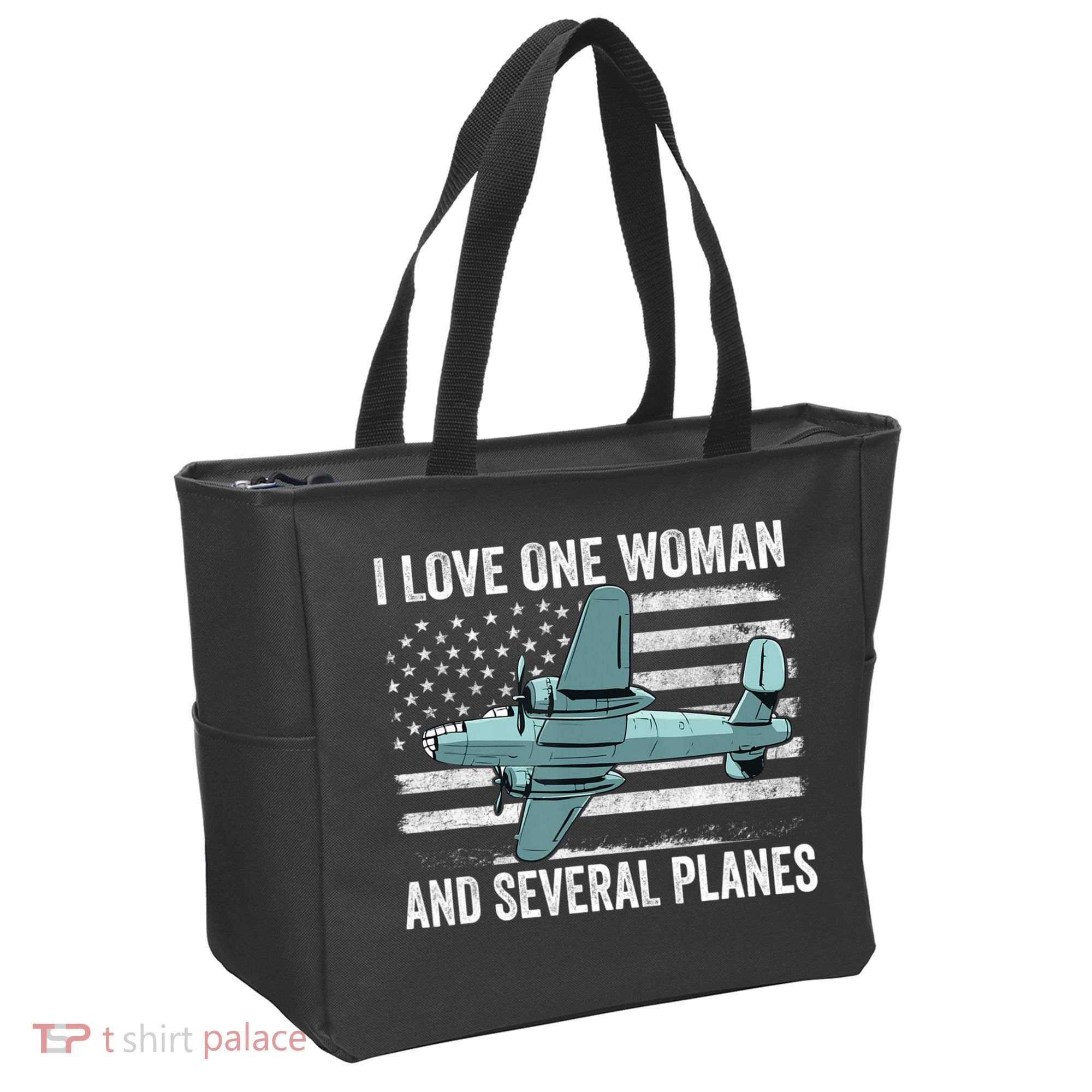 Veteran Pilot B17 Heavy Bomber WW2 Plane Aircraft USA Flag Tote Bag