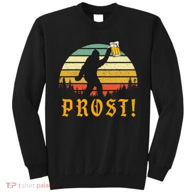 Vintage PROST Bigfoot Drinking Beer German Oktoberfest Sweatshirt