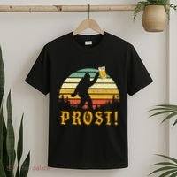 Vintage PROST Bigfoot Drinking Beer German Oktoberfest T-Shirt thumb 2