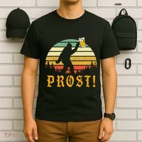 Vintage PROST Bigfoot Drinking Beer German Oktoberfest T-Shirt thumb 6