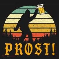 Vintage PROST Bigfoot Drinking Beer German Oktoberfest T-Shirt thumb 7