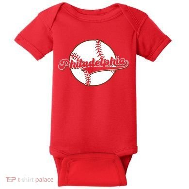 Vintage Philadelphia Baseball Throwback Retro Baby Bodysuit