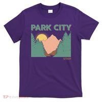 Vintage Park City Utah Mountain Forest T-Shirt thumb 0