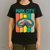 Vintage Park City Utah Skiing Snowboarding Premium T-Shirt thumb 4