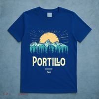 Vintage Portillo Chile Souvenir Hiking Sunset Gift T-Shirt thumb 5