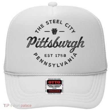 Vintage Pittsburgh Circle Logo Retro Throwback Souvenir Hat