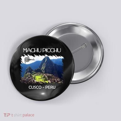 Vintage Peru Cusco Machu Picchu Llama Jersey Souvenir Button