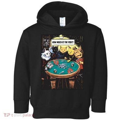 Vintage Poker Cats Toddler Hoodie