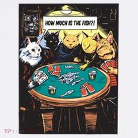 Vintage Poker Cats T-Shirt thumb 7