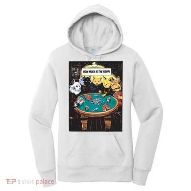 Vintage Poker Cats Women's Hoodie