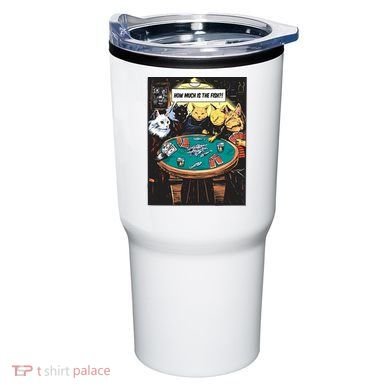 Vintage Poker Cats Tumbler