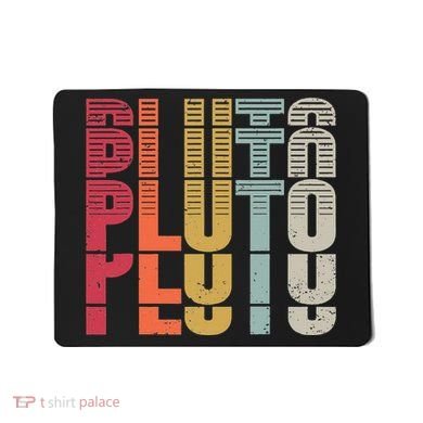 Vintage Pluto Dwarf Planet Astronomy Science Teacher Cosmic Mousepad
