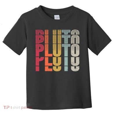 Vintage Pluto Dwarf Planet Astronomy Science Teacher Cosmic Toddler T-Shirt
