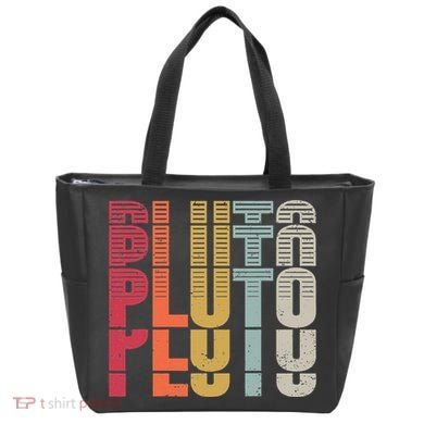 Vintage Pluto Dwarf Planet Astronomy Science Teacher Cosmic Tote Bag