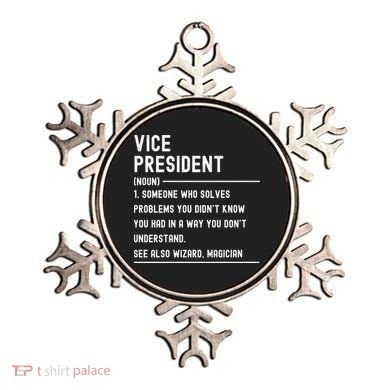 Vice President Definition Funny Gift Funny Job Title Gift Ornament