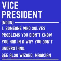 Vice President Definition Funny Gift Funny Job Title Gift Apron thumb 3