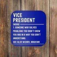 Vice President Definition Funny Gift Funny Job Title Gift Coaster thumb 0