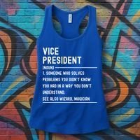 Vice President Definition Funny Gift Funny Job Title Gift Women's Tank Top thumb 3