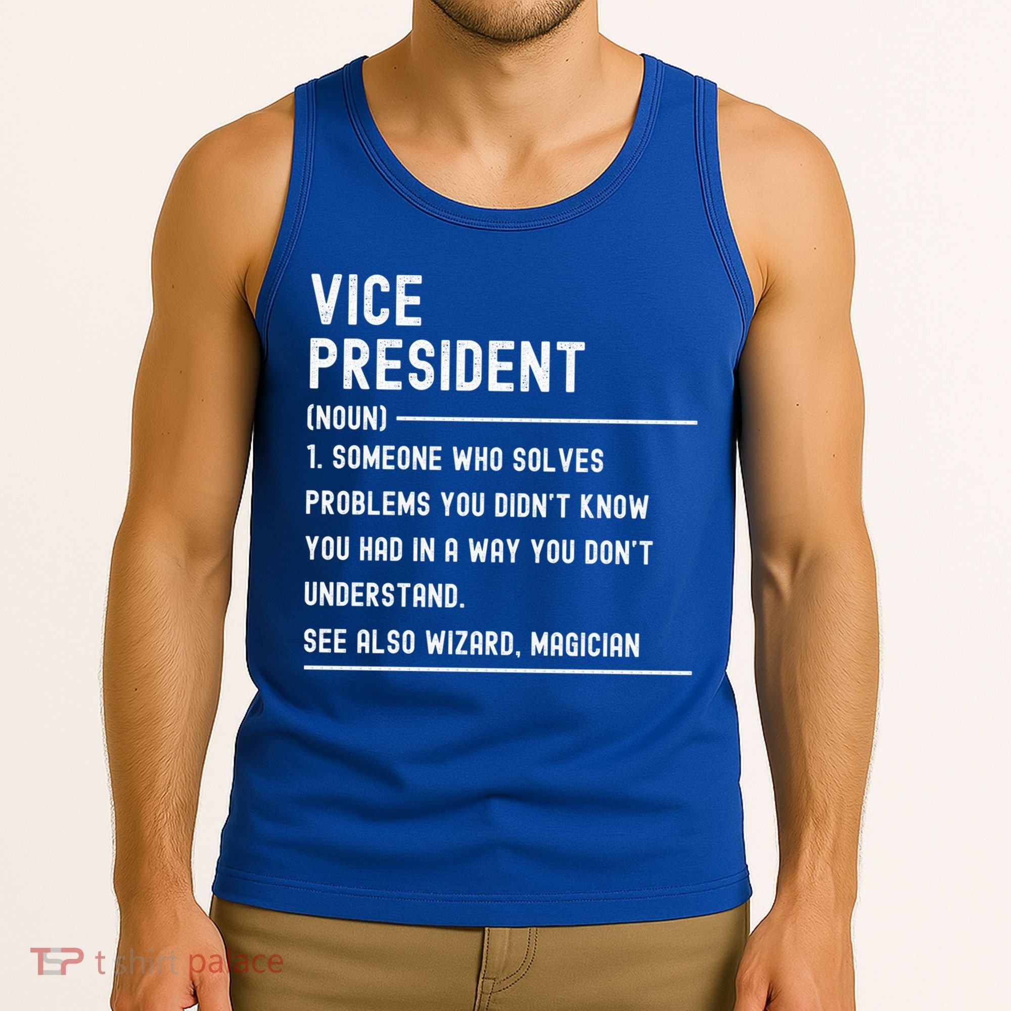 Vice President Definition Funny Gift Funny Job Title Gift Tank Top