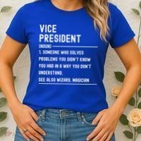 Vice President Definition Funny Gift Funny Job Title Gift Women's T-Shirt thumb 2