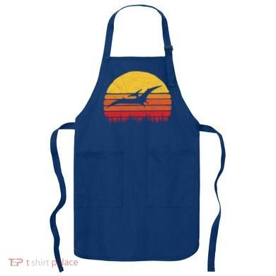 Vintage Pterodactyl Dinosaur Giftgift Retro Sun Apron