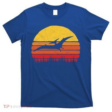 Vintage Pterodactyl Dinosaur Giftgift Retro Sun T-Shirt