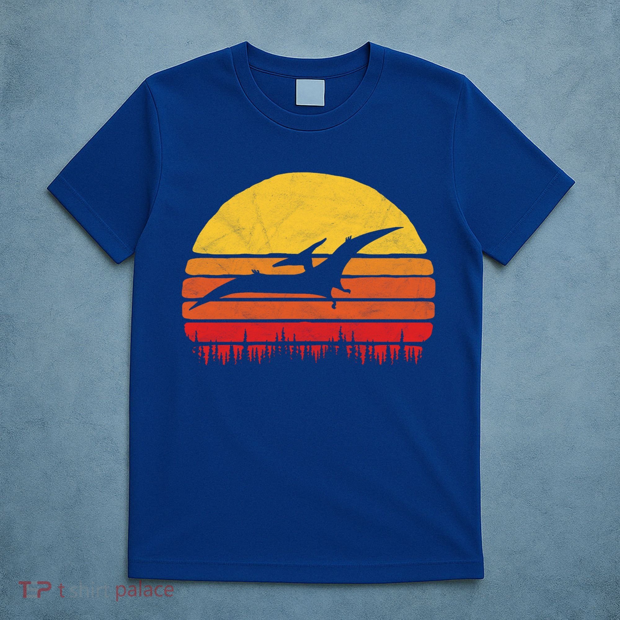 Vintage Pterodactyl Dinosaur Giftgift Retro Sun T-Shirt