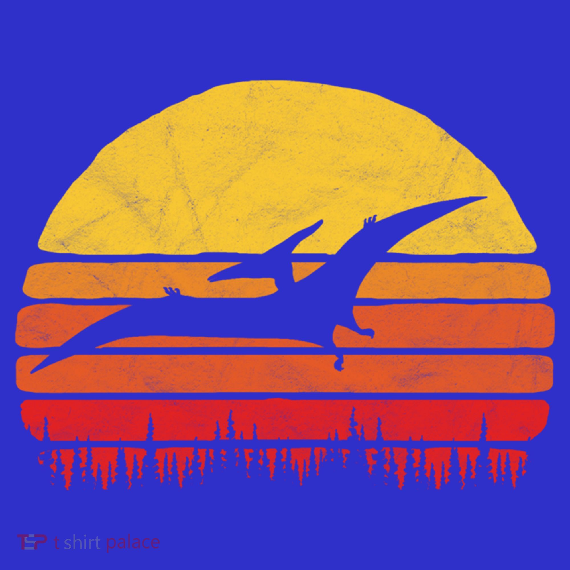 Vintage Pterodactyl Dinosaur Giftgift Retro Sun T-Shirt