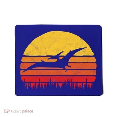 Vintage Pterodactyl Dinosaur Giftgift Retro Sun Mousepad